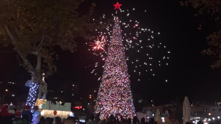 Navidad en Nazaret (imagen de archivo)