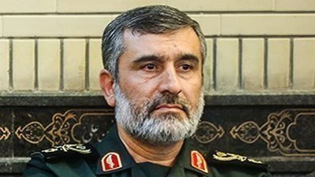 Amir Ali Hajizadeh, comandante de la Fuerza Aeroespacial de la Guardia Revolucionaria. Amir Ali Hajizadeh