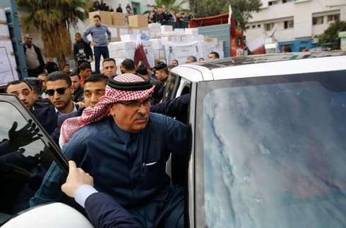 El enviado catarí en la Franja de Gaza, Mohammed al-Emadi 