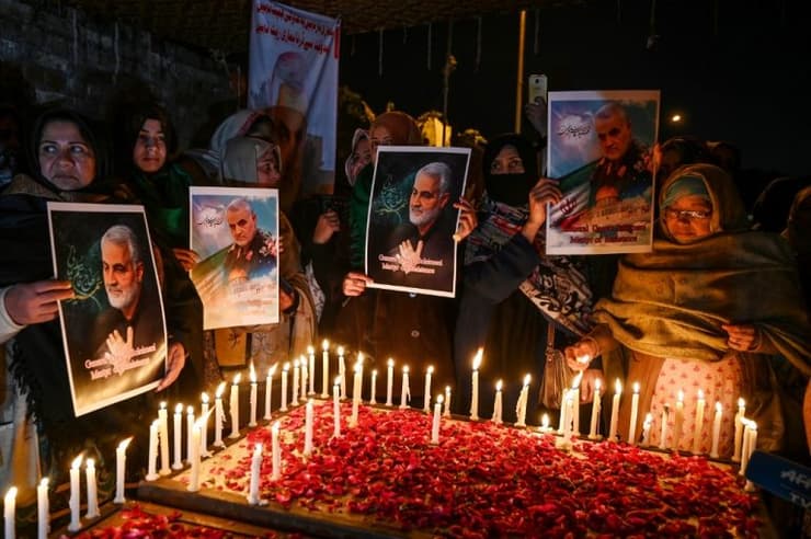 Homenajes a Soleimani tras su eliminación. 