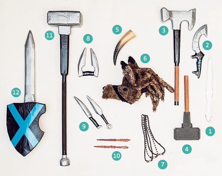 Algunas de las armas creadas por Moskovich. 