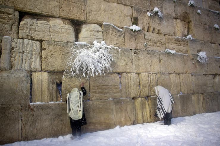 Nieve en Jerusalem