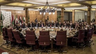 Reunión de la Liga Árabe en El Cairo 