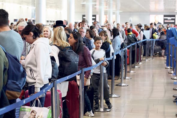 El aeropuerto Ben Gurión.