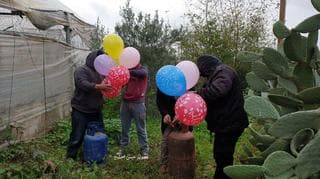 Globos incendiarios desde Gaza