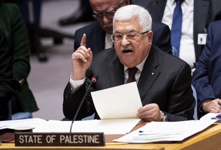 El presidente palestino, Mahmud Abbas, en la ONU