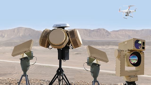"Drone Dome permite interceptar varios drones a la vez" (Rafael Advanced Defense Systems) Sistema de defensa contra drones 'Drone Dome'