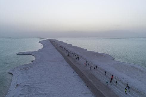 Corredores de 50 países diferentes participaron de la maratón (Shiran Garnot/Elements) Maratón del Mar Muerto