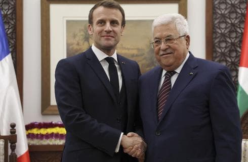 El presidente francés, Emmanuel Macron, se reunió con el líder de la Autoridad Palestina, Mahmoud Abbas, el mes pasado en Ramallah (AFP) El presidente francés, Emmanuel Macron, se reunió con el líder de la Autoridad Palestina, Mahmoud Abbas, el mes pasado en Ramallah