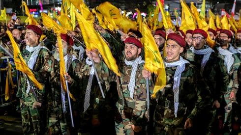 Milicianos de Hezbollah en el sur libanés 