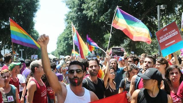 Manifestación realizada en Tel Aviv en julio 2018 en reclamo por la ley 