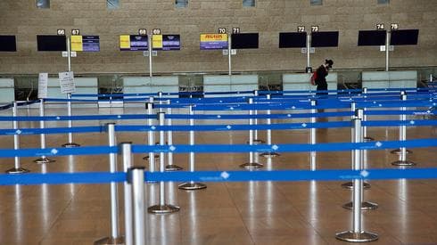 Vista rara del aeropuerto Ben Gurion completamente vacío 