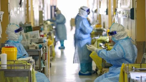 Un hospital en Wuhan, China 