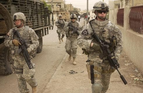Soldados estadounidenses en Irak