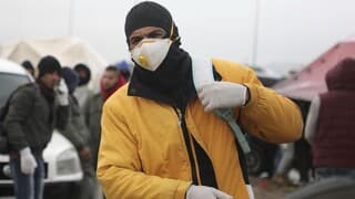 Trabajador palestino en Hebron 