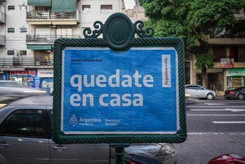 La cuarentena obligatoria en la Argentina también es cumplida por los israelíes varados allí (AFP) La cuarentena obligatoria en la Argentina también es cumplida por los israelíes varados allí