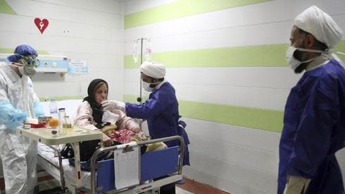 Hospital de Irán en medio del brote de coronavirus