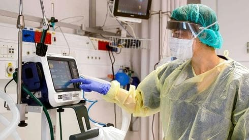Unidad de coronavirus en el Hospital Assuta, en Ashdod. 
