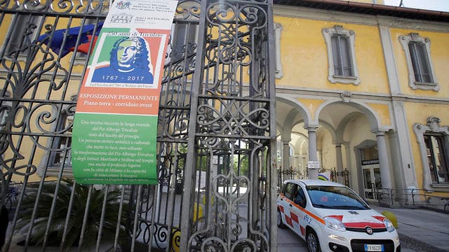 Asilo de ancianos en Lombardía, Italia. 