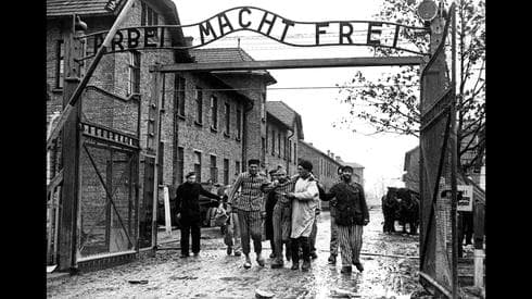 Liberación de Auschwitz en 1945. 