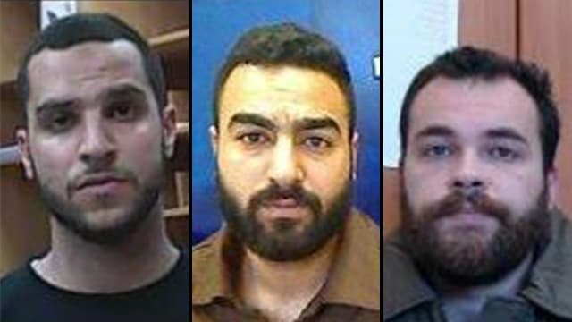 Los tres terroristas de Hamás que planearon el atentado en el estado Teddy de Jerusalem. (Shin Bet) Los tres terroristas de Hamás que planearon el atentado en el estado Teddy de Jerusalem.