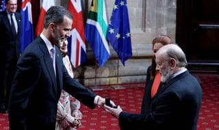Marcos Mundstock en oportunidad de recibir el premio Princesa de Asturias. 