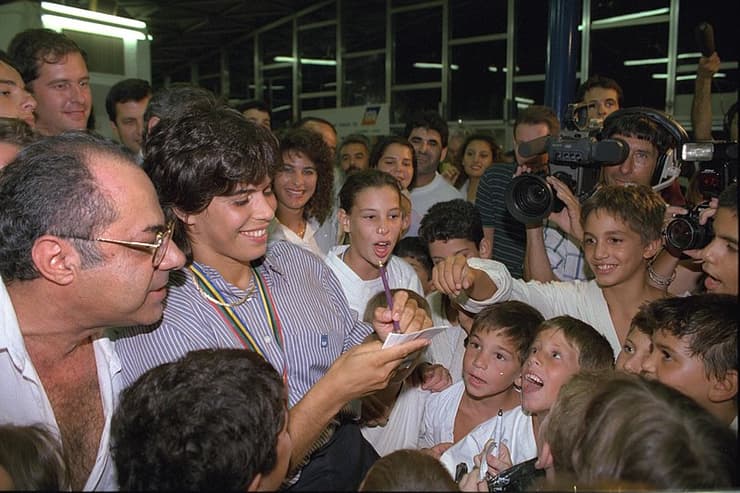En Barcelona 1992, Yael Arad se convirtió en la primera atleta de Israel en ganar una medalla en los Juegos Olímpicos. (Ziv Koren/GPO) En Barcelona 1992, Yael Arad se convirtió en la primera atleta de Israel en ganar una medalla en los Juegos Olímpicos.