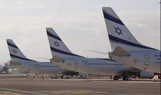 Aviones de El Al en el Aeropuerto de Ben Gurión. De momento no reanudará sus vuelos. 
