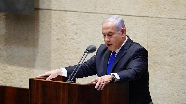 Netanyahu: "La gente quería un gobierno de unidad". (Adina Walman/Portavoz de la Knesset) Netanyahu: "La gente quería un gobierno de unidad".