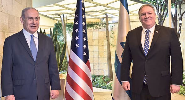 Benjamín Netanyahu y Mike Pompeo se reunieron hace dos semanas en Jerusalem. (Kobi Gideon) Benjamín Netanyahu y Mike Pompeo durante su estadía en Jerusalem.