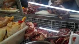 Venta de carne kosher en Argentina.