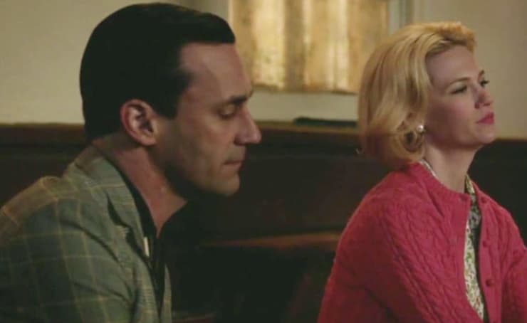 Don Draper y Betty de Mad Men. Él le era infiel con frecuencia. 