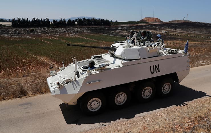 Fuerzas de Paz de la ONU en el sur del Líbano. 