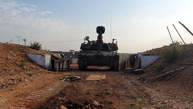 Fuerzas israelíes en la frontera con el Líbano.