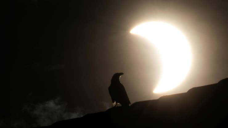 Así se vio el eclipse en Kenia.