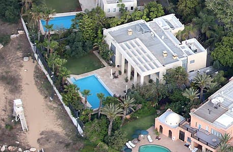 La villa de Netanyahu en Cesarea. 
