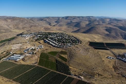 El asentamiento de Kochav Hashachar en Cisjordania. 