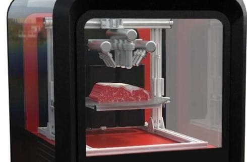 La impresora de carne artificial.