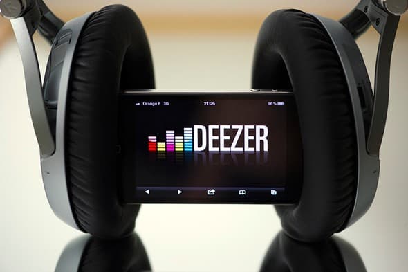 Plataforma de transmisión de música Deezer. 