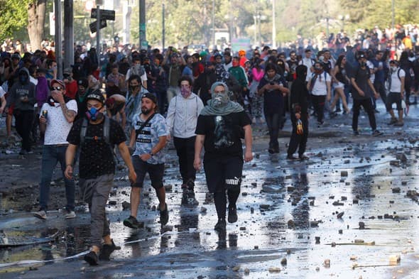 Chile atravesó por gran cantidad de protestas sociales durante octubre pasado. (Gettty Images) Chile atravesó por gran cantidad de protestas sociales durante octubre pasado.