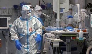 Área de atención por coronavirus en el Centro Médico Sheba. 