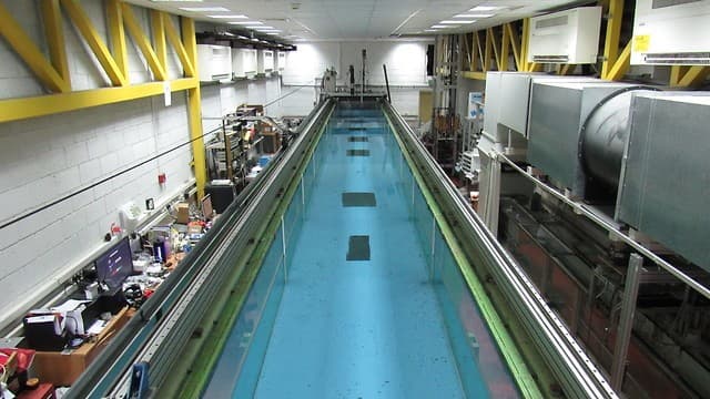 La piscina utilizada para el estudio en la Universidad de Tel Aviv. (Universidad de Tel Aviv) Piscina cuántica en la Universidad de Tel Aviv.