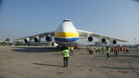 La aeronave fue diseñada para trasladar al transbordador ruso Burán. 