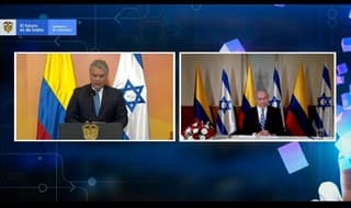 Duque Netanyahu Colombia Israel