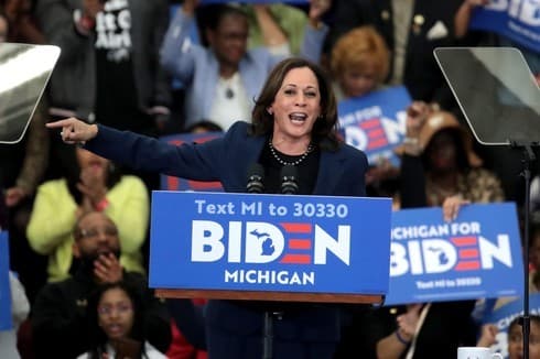 Kamala Harris, candidata a vicepresidente de Estados Unidos, se opone al BDS y cree en el derecho de Israel a defenderse. (AFP) Kamala Harris, candidata a vicepresidente de Estados Unidos, se opone al BDS y cree en el derecho de Israel a defenderse.