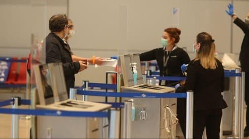 El Aeropuerto Internacional Ben Gurión durante la pandemia de coronavirus. (Moti Kimchi) El Aeropuerto Internacional Ben Gurión durante la pandemia de coronavirus.