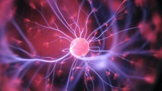 Representación ilustrativa de una neurona en el cerebro.  