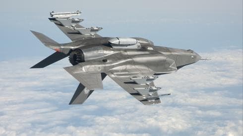 Avión de combate estadounidense F-35. 
