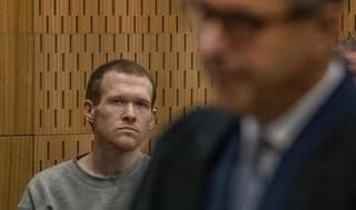 Brenton Harrison Tarrant durante el juicio.
