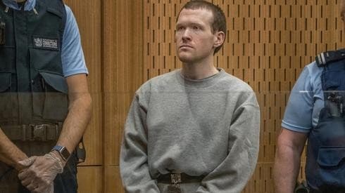 Brenton Harrison Tarrant durante el juicio. 